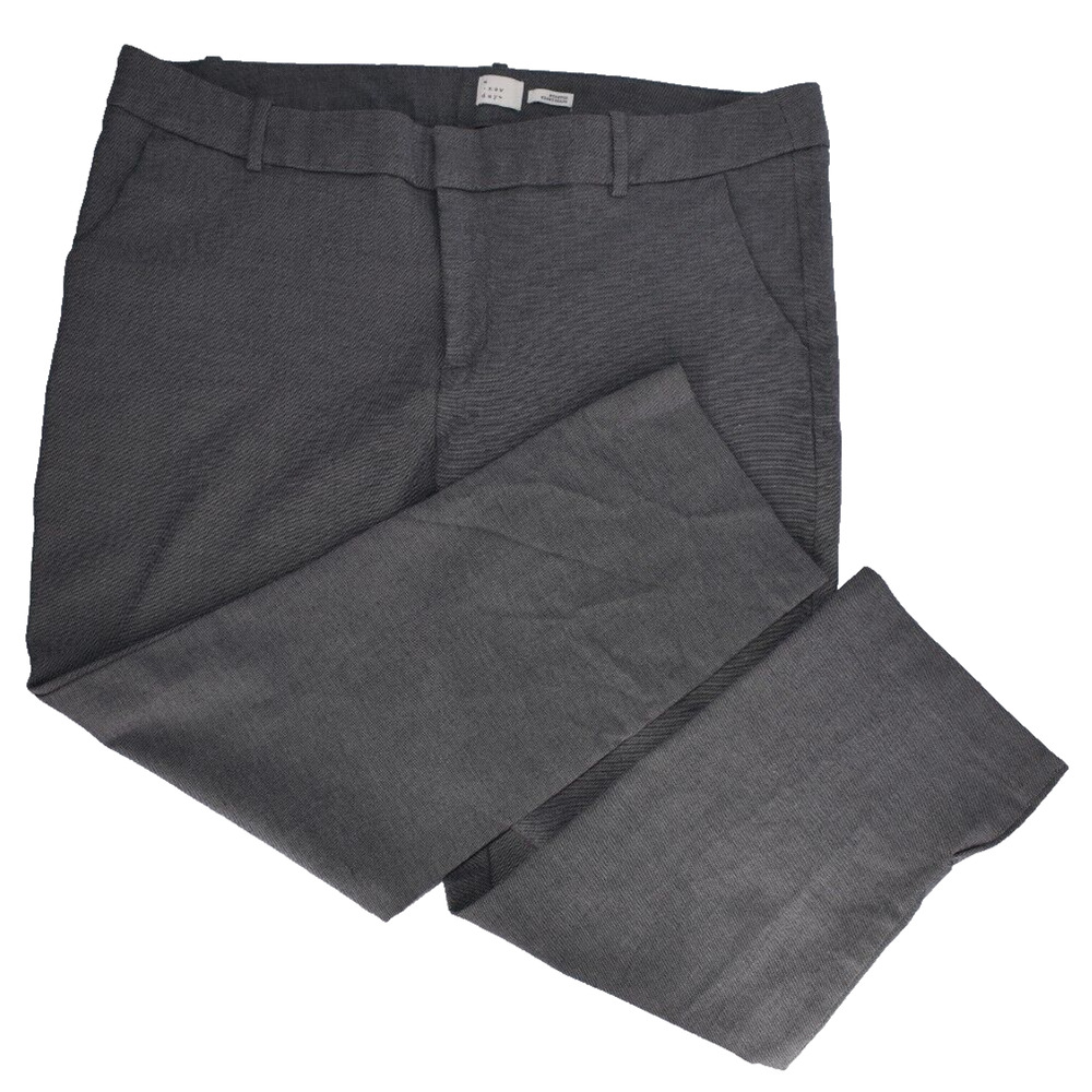 A NEW DAY Stretch Dress Pants Slacks Trousers Tapered & Pocketed Gray Womens 18